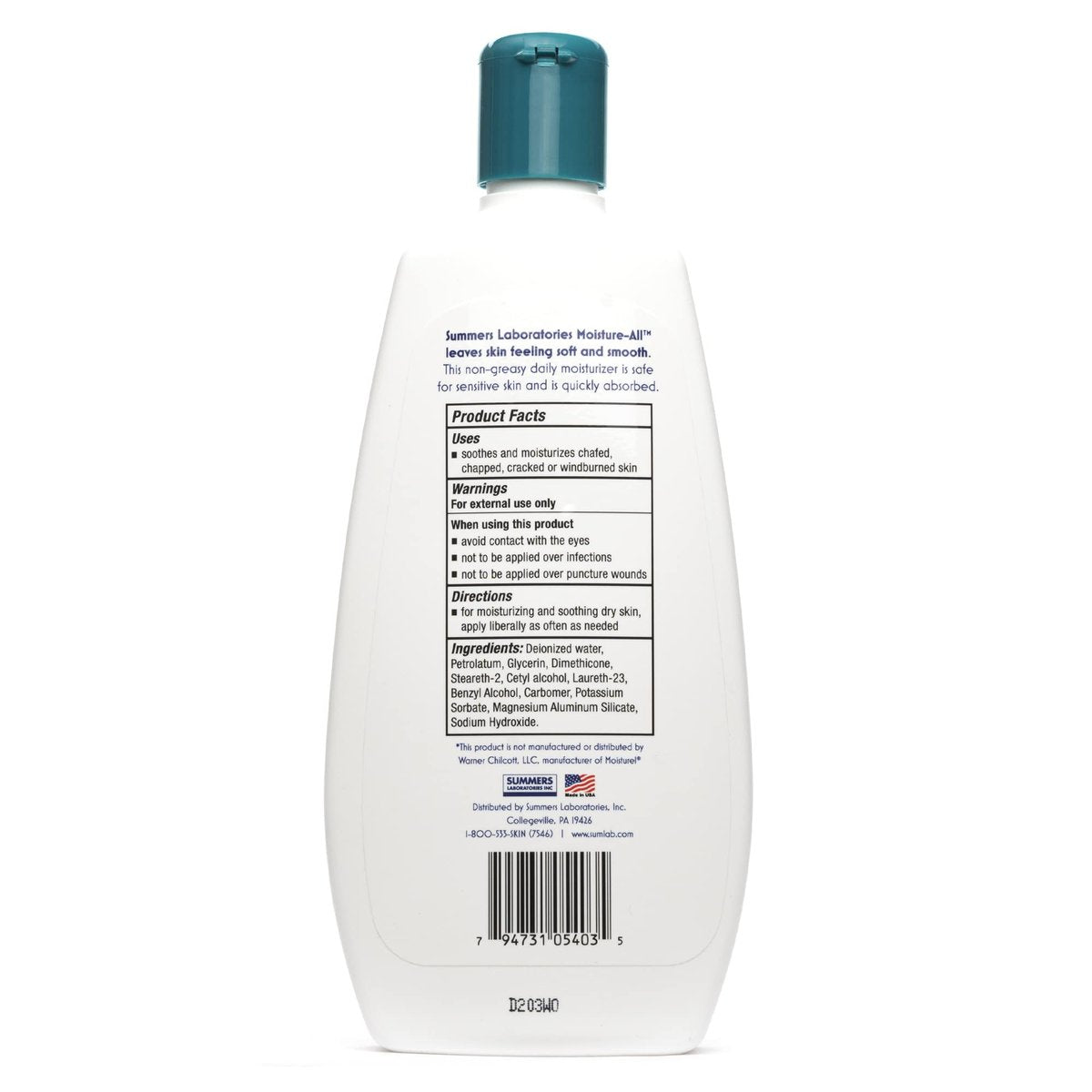 Moisture-All Lotion for Dry & Sensitive Skin | 13.5 oz by Summers Laboratories Avelisse