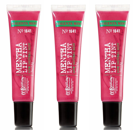 C.O. Bigelow Mentha Lip Tint 3-Pack - Magenta Mint #1641 | Tinted Lip Balm Avelisse