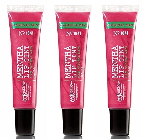 C.O. Bigelow Mentha Lip Tint 3-Pack - Magenta Mint #1641 | Tinted Lip Balm Avelisse