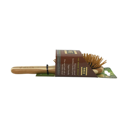 Bass Small Oval Bamboo Hair Brush - Eco-Friendly Detangling Brush
