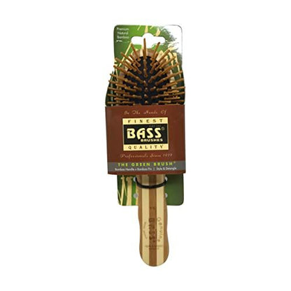 Bass Small Oval Bamboo Hair Brush - Eco-Friendly Detangling Brush