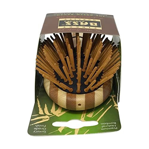 Bass Small Oval Bamboo Hair Brush - Eco-Friendly Detangling Brush - görsel 14