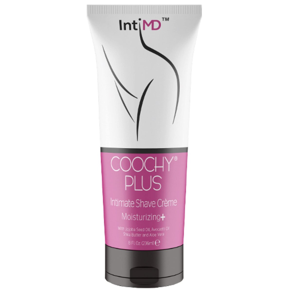 IntiMD COOCHY PLUS Intimate Shave Cream Gel - Rash-Free with Moisturizing+ - 8oz Squeeze Bottle Avelisse