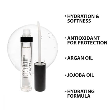Lord & Berry Lip Oil Potion Advanced Fluid Lip Treatment – Clear Lip Oil, 0.24 oz – Relieves Dryness & Enhances Lip Texture