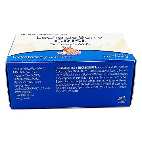 Grisi Donkey's Milk Soap 4-Pack (3.5 oz Each) - Natural Moisturizing Bar Soap for Sensitive Skin - görsel 10