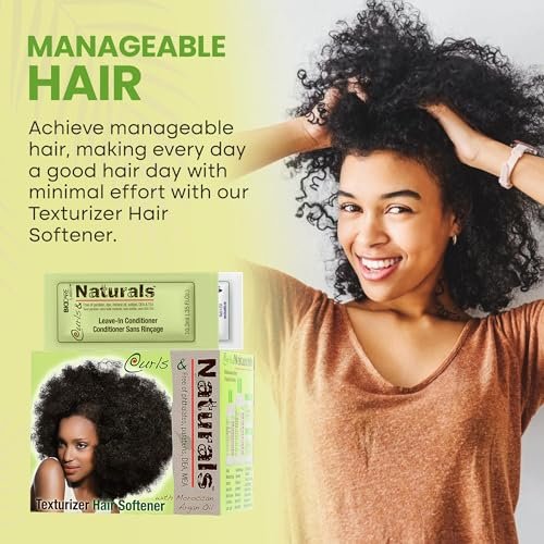 Curls & Naturals Texturizer Hair Softener with Moroccan Argan Oil - 3 Piece Set Avelisse