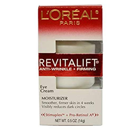 L'Oreal Paris Revitalift Eye Cream – 0.5 oz (14ml) Twin Pack for Youthful Eyes Avelisse