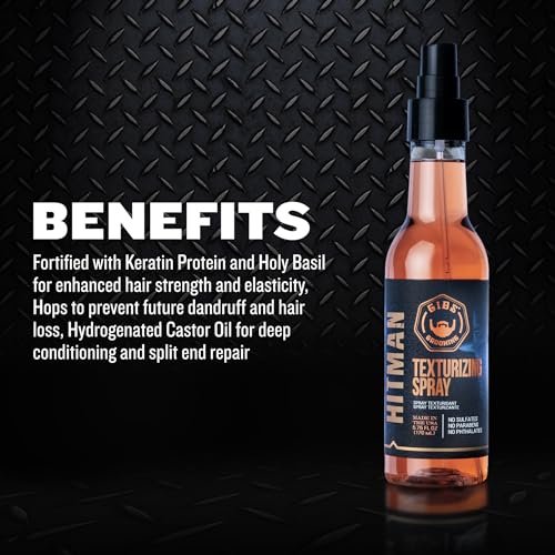 GIBS Grooming Hitman Texturizing Spray – 5 Fl Oz for Salon-Quality Volume and Texture Avelisse
