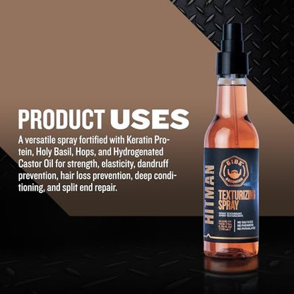GIBS Grooming Hitman Texturizing Spray – 5 Fl Oz for Salon-Quality Volume and Texture Avelisse