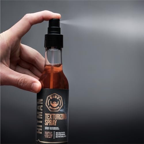 GIBS Grooming Hitman Texturizing Spray – 5 Fl Oz for Salon-Quality Volume and Texture Avelisse