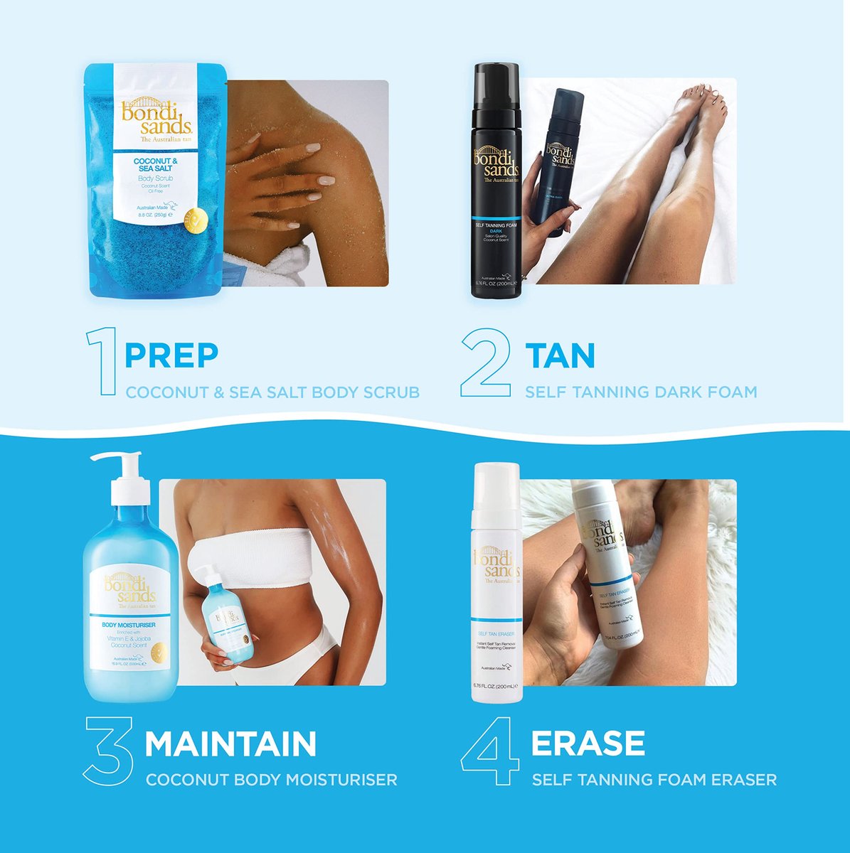 Bondi Sands Self-Tanning Back Applicator | Easy-to-Use Device for a Streak-Free, Natural-Looking Tan Avelisse