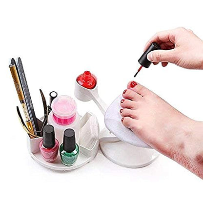 Makartt Nail Stand Hand Rest with Multi-Angle & Polish Trays - White Manicure Hand Rest for Salon or Home Use Avelisse