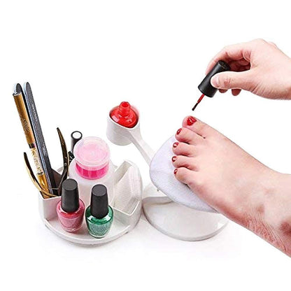 Makartt Nail Stand Hand Rest with Multi-Angle & Polish Trays - White Manicure Hand Rest for Salon or Home Use Avelisse