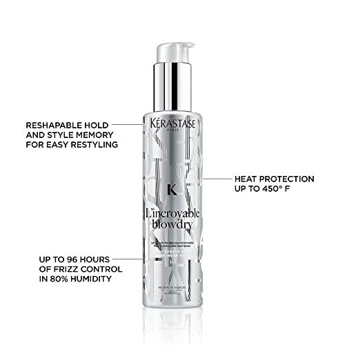 KERASTASE L'Incroyable Blowdry Serum - Strong Hold Hair Serum, Heat Protection up to 450°F, Frizz Control - 5.07 Fl Oz Avelisse