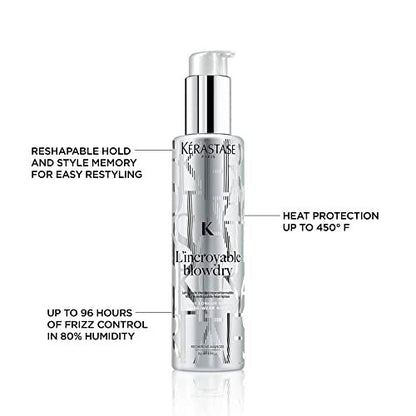 KERASTASE L'Incroyable Blowdry Serum - Strong Hold Hair Serum, Heat Protection up to 450°F, Frizz Control - 5.07 Fl Oz Avelisse