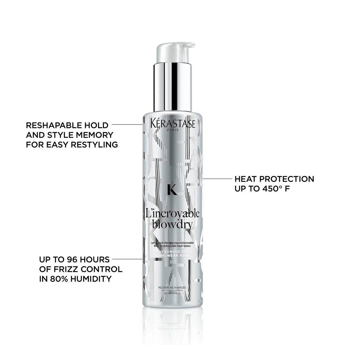 KERASTASE L'Incroyable Blowdry Serum - Strong Hold Hair Serum, Heat Protection up to 450°F, Frizz Control - 5.07 Fl Oz Avelisse