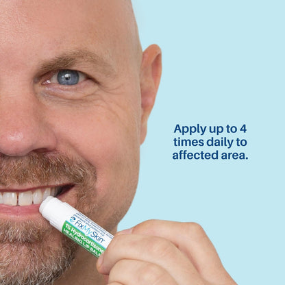 FixMySkin 1% Hydrocortisone Healing Lip Balm – Soothes Dry, Cracked & Irritated Lips, Unflavored, 0.15 oz Travel Tube