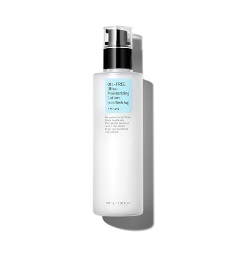COSRX Oil Free Lotion with Birch Sap - Daily Acne Facial Moisturizer for All Skin Types, 3.38 fl.oz / 100ml Avelisse