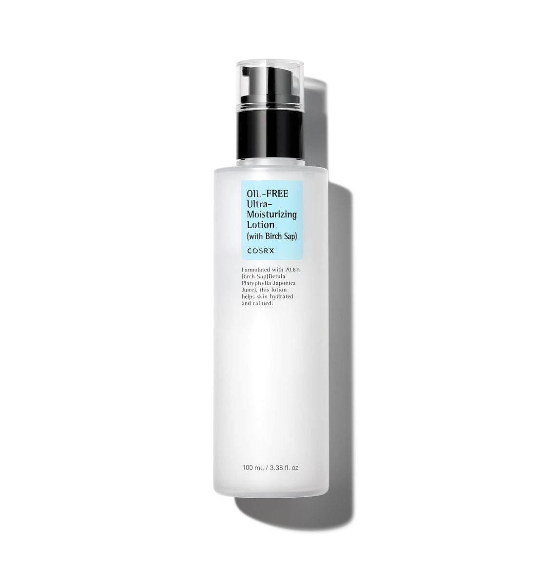 COSRX Oil Free Lotion with Birch Sap - Daily Acne Facial Moisturizer for All Skin Types, 3.38 fl.oz / 100ml Avelisse