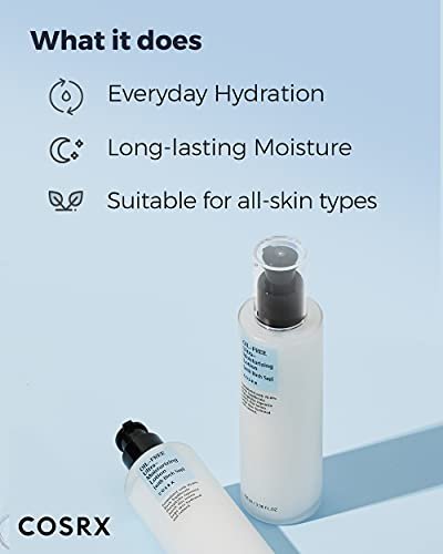 COSRX Oil Free Lotion with Birch Sap - Daily Acne Facial Moisturizer for All Skin Types, 3.38 fl.oz / 100ml Avelisse