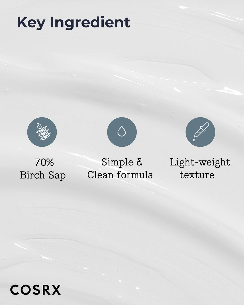COSRX Oil Free Lotion with Birch Sap - Daily Acne Facial Moisturizer for All Skin Types, 3.38 fl.oz / 100ml Avelisse