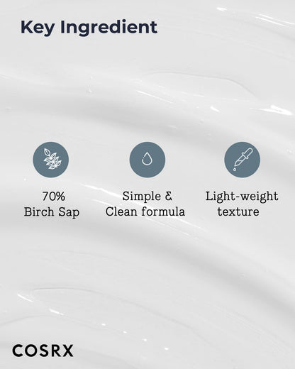 COSRX Oil Free Lotion with Birch Sap - Daily Acne Facial Moisturizer for All Skin Types, 3.38 fl.oz / 100ml Avelisse