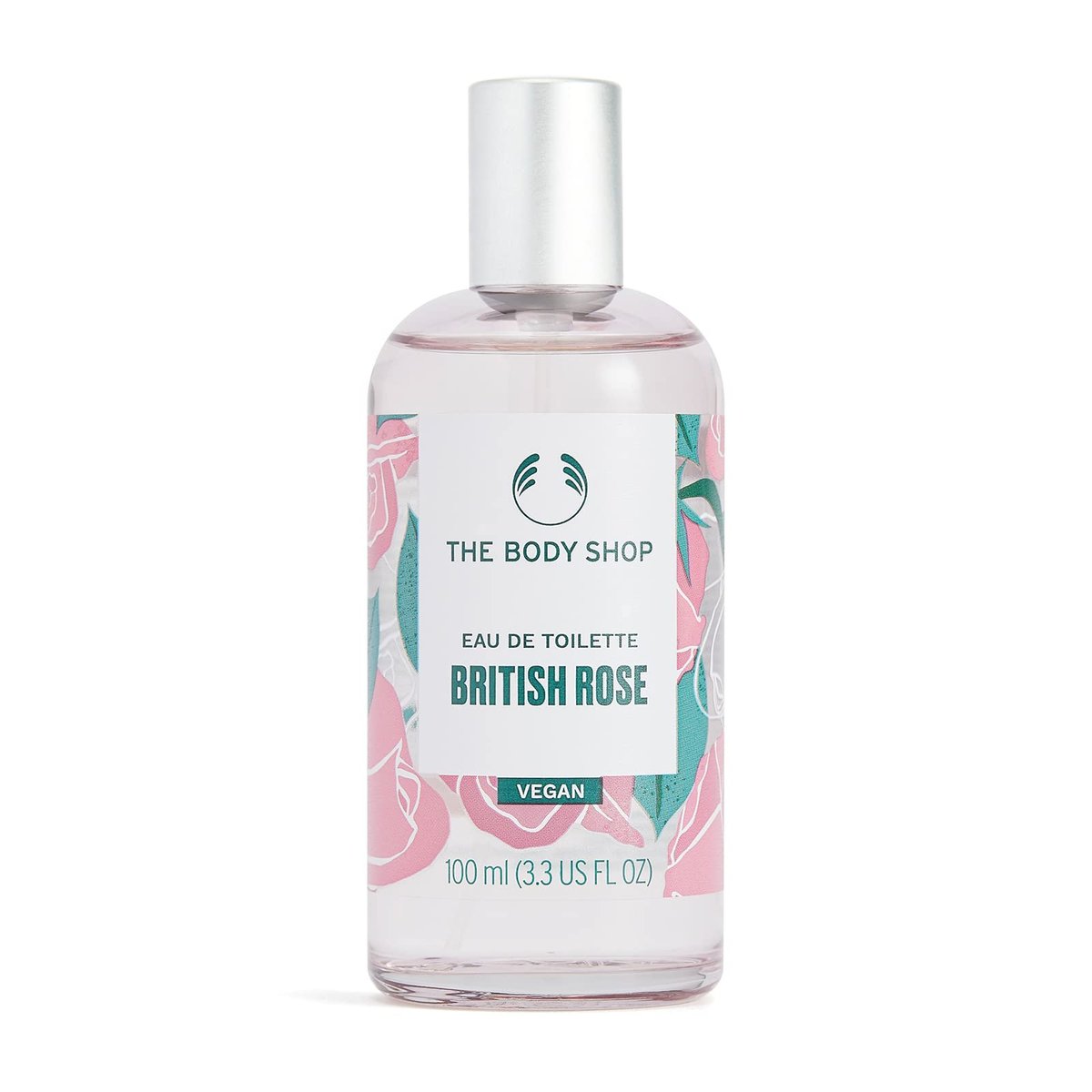 The Body Shop British Rose Eau De Toilette – Fresh Dewy Fragrance – Vegan – 3.3 oz - görsel 1