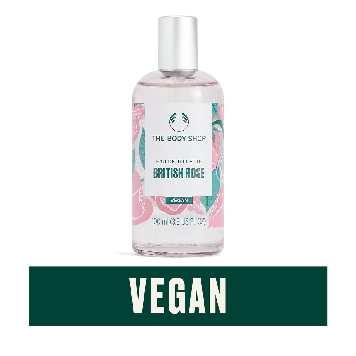 The Body Shop British Rose Eau De Toilette – Fresh Dewy Fragrance – Vegan – 3.3 oz - görsel 5