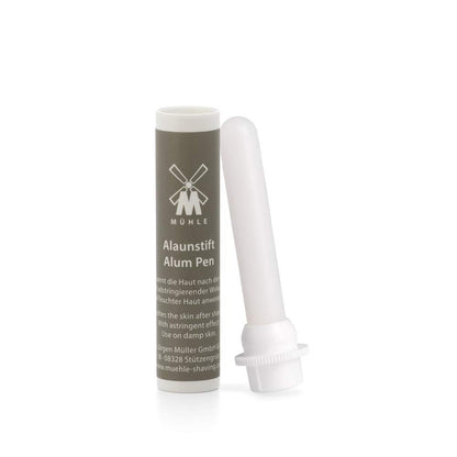MÜHLE Styptic Pencil - Natural Alum Stone Aftershave for Nicks, Cuts & Razor Bumps
