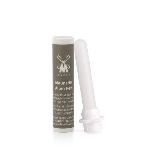 MÜHLE Styptic Pencil - Natural Alum Stone Aftershave for Nicks, Cuts & Razor Bumps