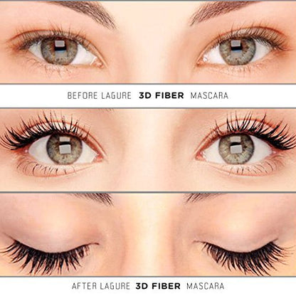 400x Silk Fiber Lash Mascara - Thickening & Lengthening Eyelashes, Waterproof, Smudge Proof, Hypoallergenic - Includes Carry Case Avelisse