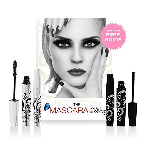 400x Silk Fiber Lash Mascara - Thickening & Lengthening Eyelashes, Waterproof, Smudge Proof, Hypoallergenic - Includes Carry Case Avelisse