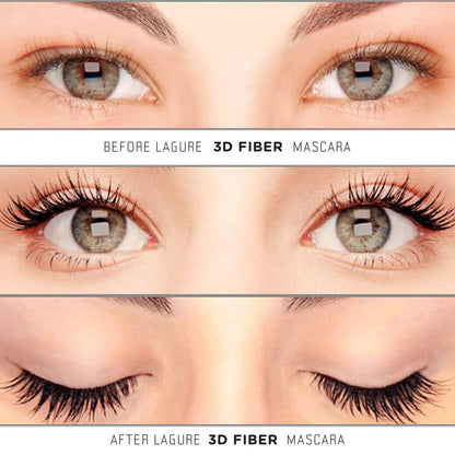 400x Silk Fiber Lash Mascara - Thickening & Lengthening Eyelashes, Waterproof, Smudge Proof, Hypoallergenic - Includes Carry Case Avelisse