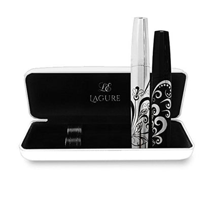 400x Silk Fiber Lash Mascara - Thickening & Lengthening Eyelashes, Waterproof, Smudge Proof, Hypoallergenic - Includes Carry Case Avelisse