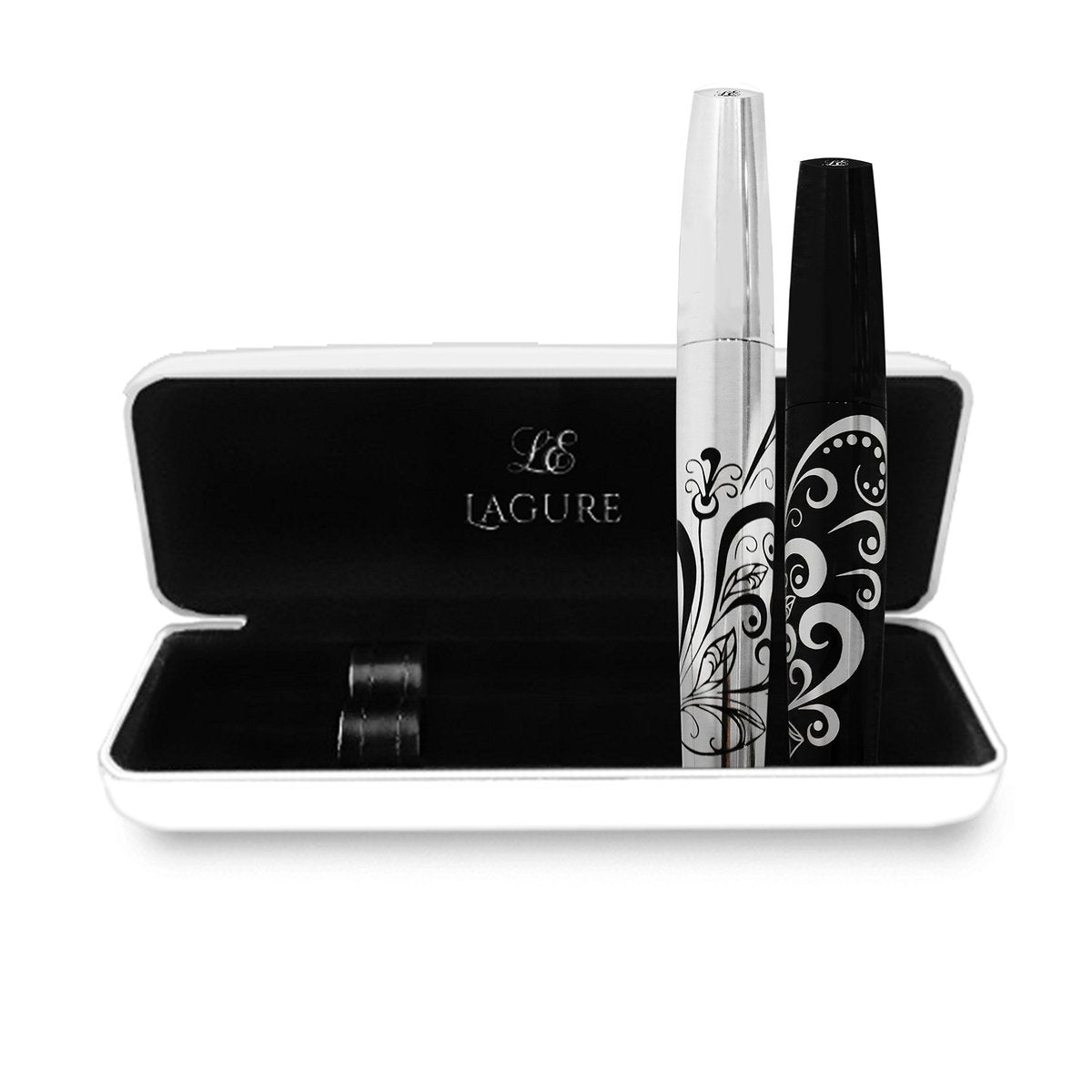400x Silk Fiber Lash Mascara - Thickening & Lengthening Eyelashes, Waterproof, Smudge Proof, Hypoallergenic - Includes Carry Case Avelisse