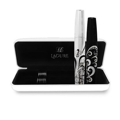 400x Silk Fiber Lash Mascara - Thickening & Lengthening Eyelashes, Waterproof, Smudge Proof, Hypoallergenic - Includes Carry Case Avelisse