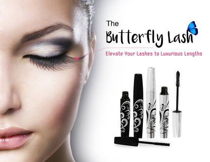 400x Silk Fiber Lash Mascara - Thickening & Lengthening Eyelashes, Waterproof, Smudge Proof, Hypoallergenic - Includes Carry Case Avelisse