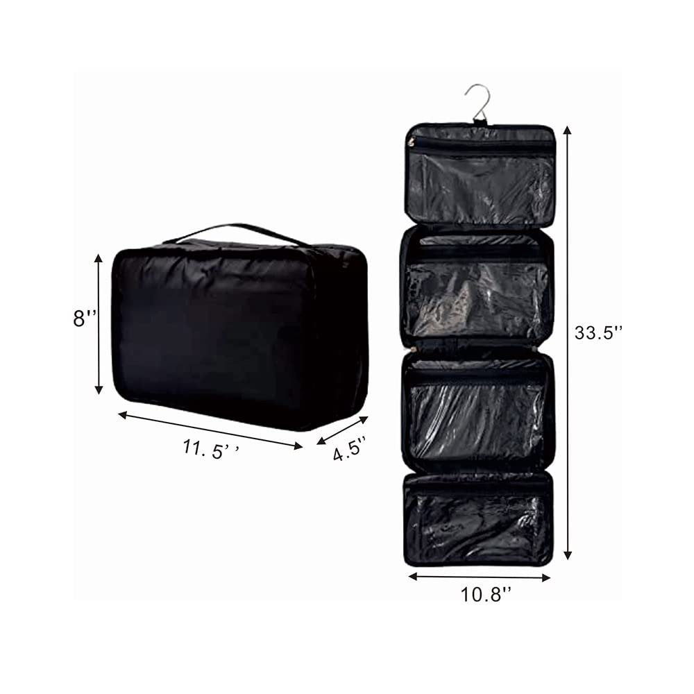 Shonpy All-Purpose Household Travel Organizer - Hanging Toiletry Bag - Black Avelisse