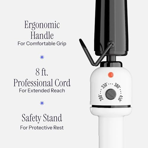HOT TOOLS Professional Nano Ceramic Extra Long Tapered Curling Iron - 3/4 to 1 1/4 Inches for Shiny, Long-Lasting Curls Avelisse