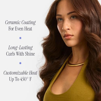 HOT TOOLS Professional Nano Ceramic Extra Long Tapered Curling Iron - 3/4 to 1 1/4 Inches for Shiny, Long-Lasting Curls Avelisse