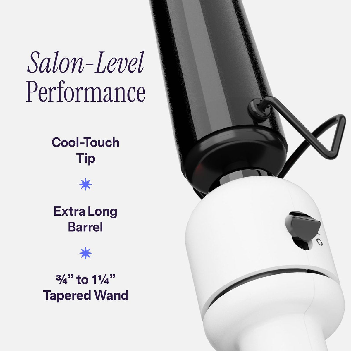HOT TOOLS Professional Nano Ceramic Extra Long Tapered Curling Iron - 3/4 to 1 1/4 Inches for Shiny, Long-Lasting Curls Avelisse