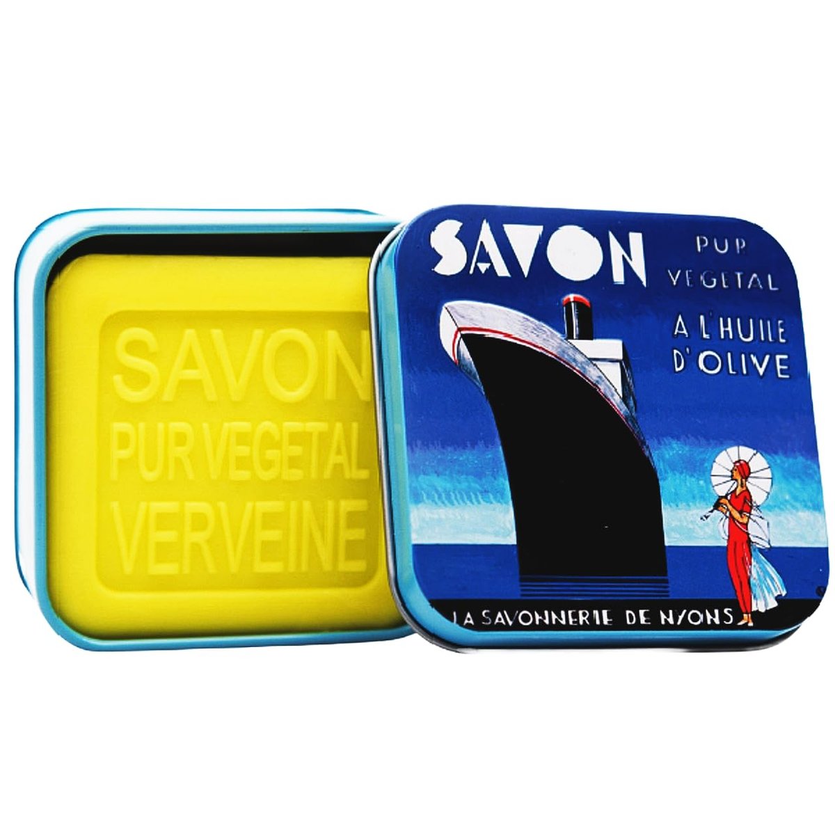 Transatlantic Verbena Soap Tin - 3.5 oz - La Savonnerie de Nyons - görsel 3
