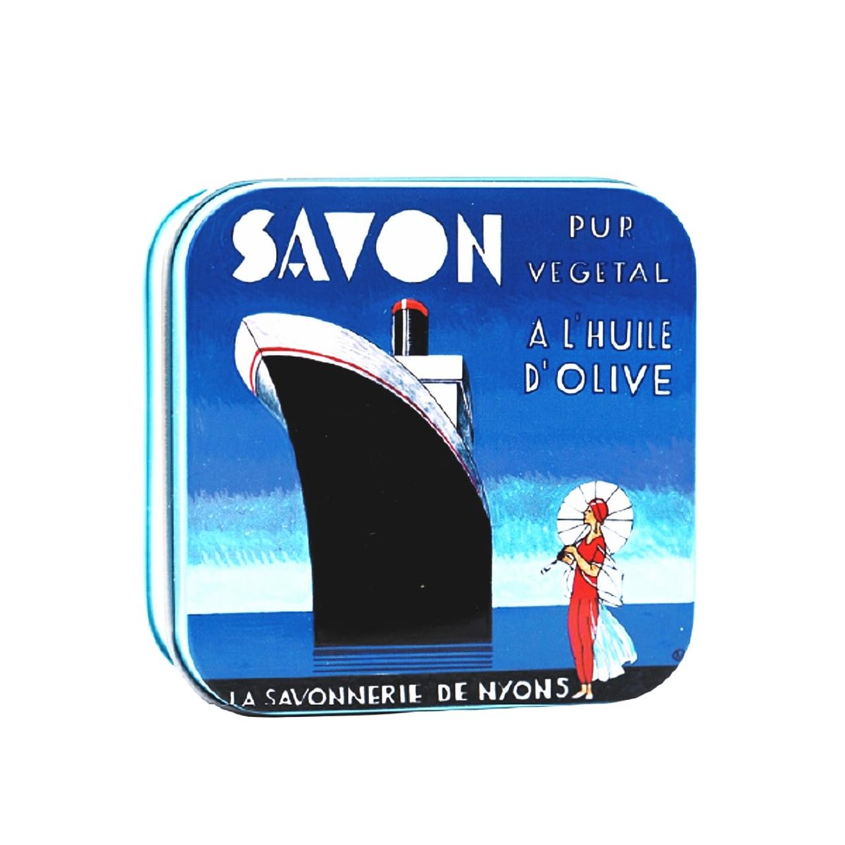 Transatlantic Verbena Soap Tin - 3.5 oz - La Savonnerie de Nyons - görsel 1