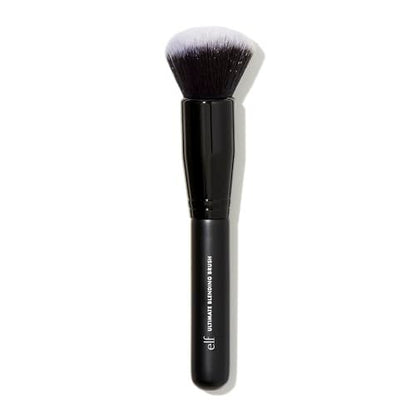e.l.f. Ultimate Blending Brush - Dome-Shaped Synthetic Makeup Brush for Foundation, Bronzer & Blush | Vegan & Cruelty-Free