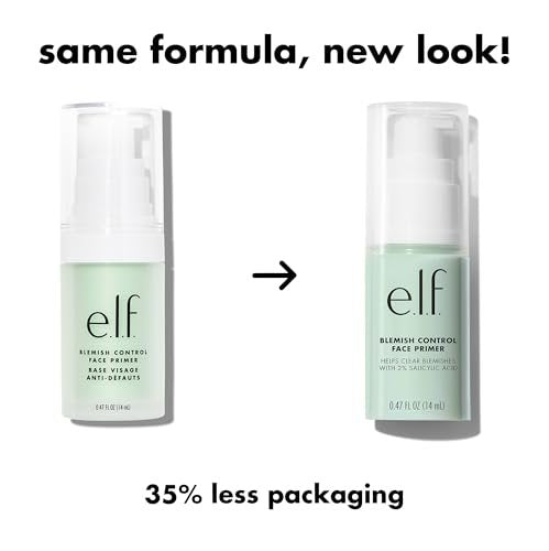 e.l.f. Blemish Control Face Primer – Soothing & Hydrating Makeup Primer for Fighting Blemishes, Grips Makeup to Last, Vegan & Cruelty-Free, 0.47 Fl Oz - görsel 5