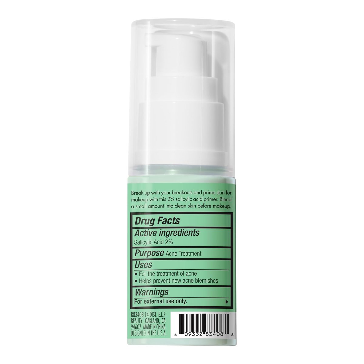 e.l.f. Blemish Control Face Primer – Soothing & Hydrating Makeup Primer for Fighting Blemishes, Grips Makeup to Last, Vegan & Cruelty-Free, 0.47 Fl Oz - görsel 16