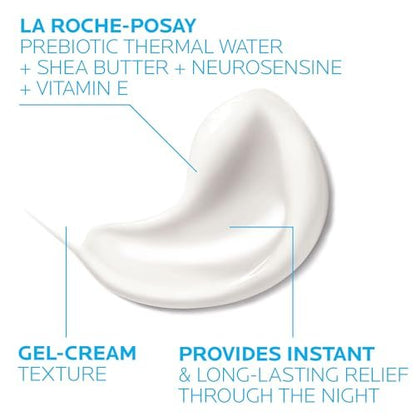 La Roche-Posay Toleriane Dermallergo Night Cream for Face - Intense Soothing Moisturizer for Sensitive Skin, Allergy Tested, with Vitamin E, 1.35 Fl Oz Avelisse