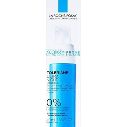 La Roche-Posay Toleriane Dermallergo Night Cream for Face - Intense Soothing Moisturizer for Sensitive Skin, Allergy Tested, with Vitamin E, 1.35 Fl Oz Avelisse