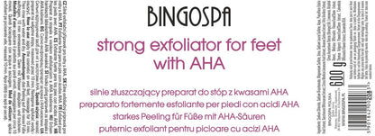 BingoSpa Premium Foot Cream & Exfoliating Scrub - Moisturizing Foot Lotion for Dry, Cracked Feet (600g)