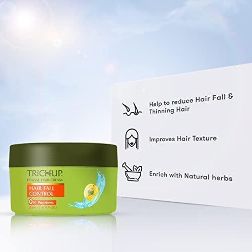 Trichup Anti-Hair Loss Treatment Kit - Hair Fall Control Oil, Shampoo & Cream (200ml Each) - 3-Pack - görsel 6